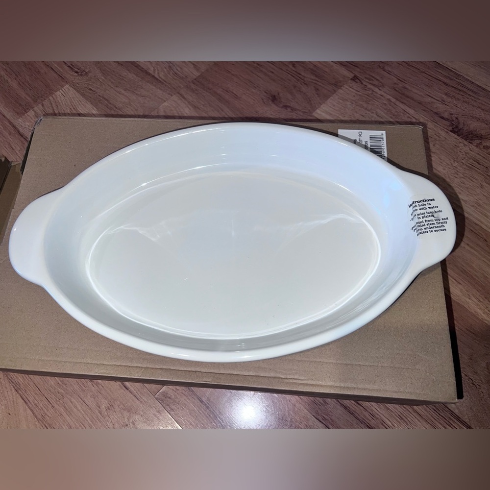 Signed Nora Fleming Oval Baker & Butterfly Mini